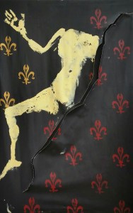 REACH OUT - 2015, acrylics on canvas, 150 x 100 cm